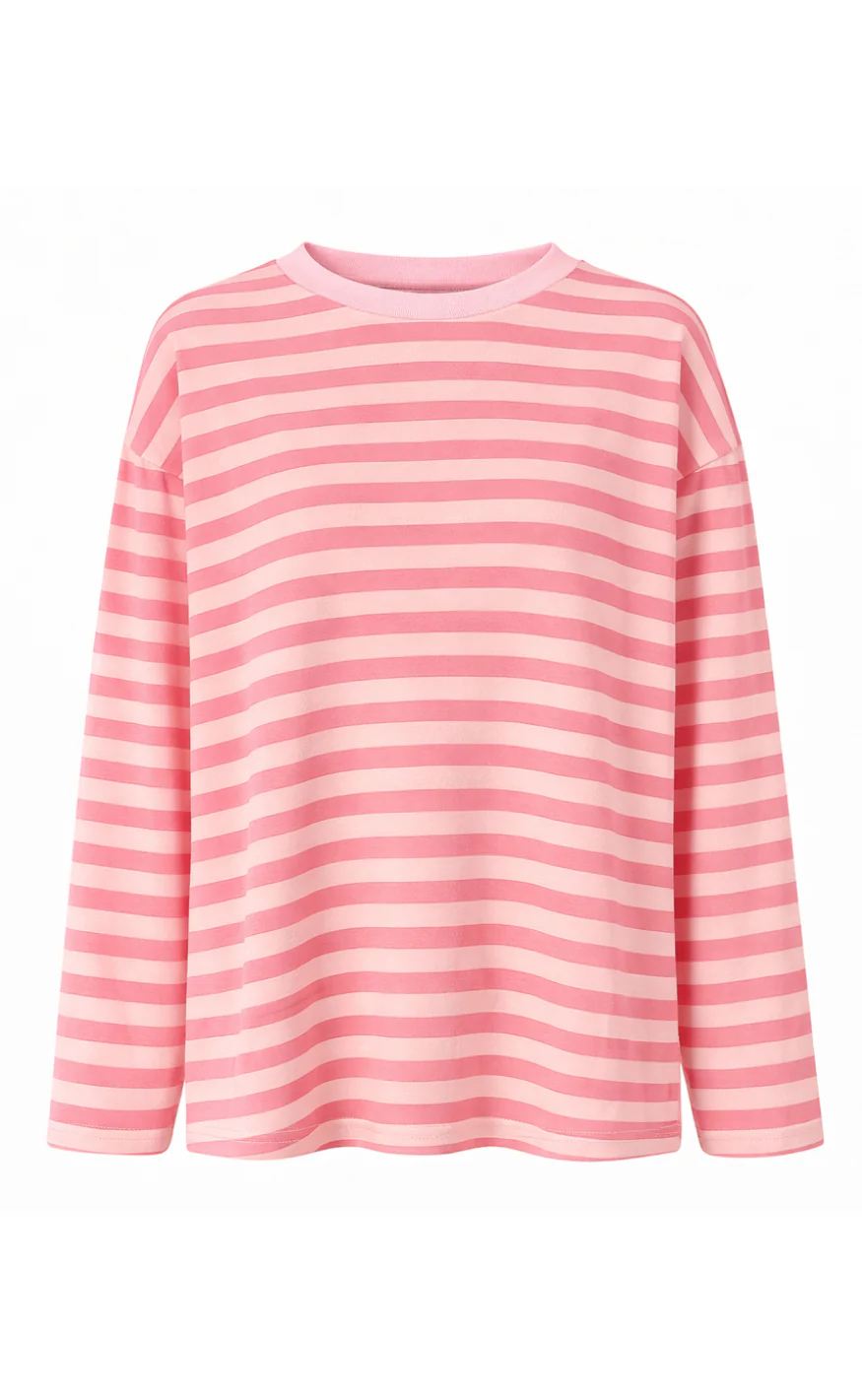Say INA Copenhagen Bluse - Emilia - Pink Striped - Image 3