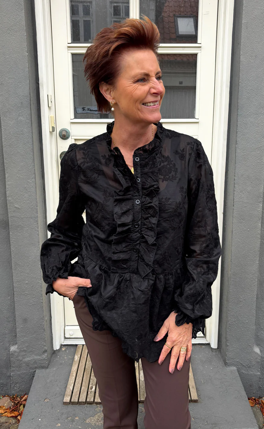 Say INA Copenhagen Bluse - Freya LS - Black - Image 2