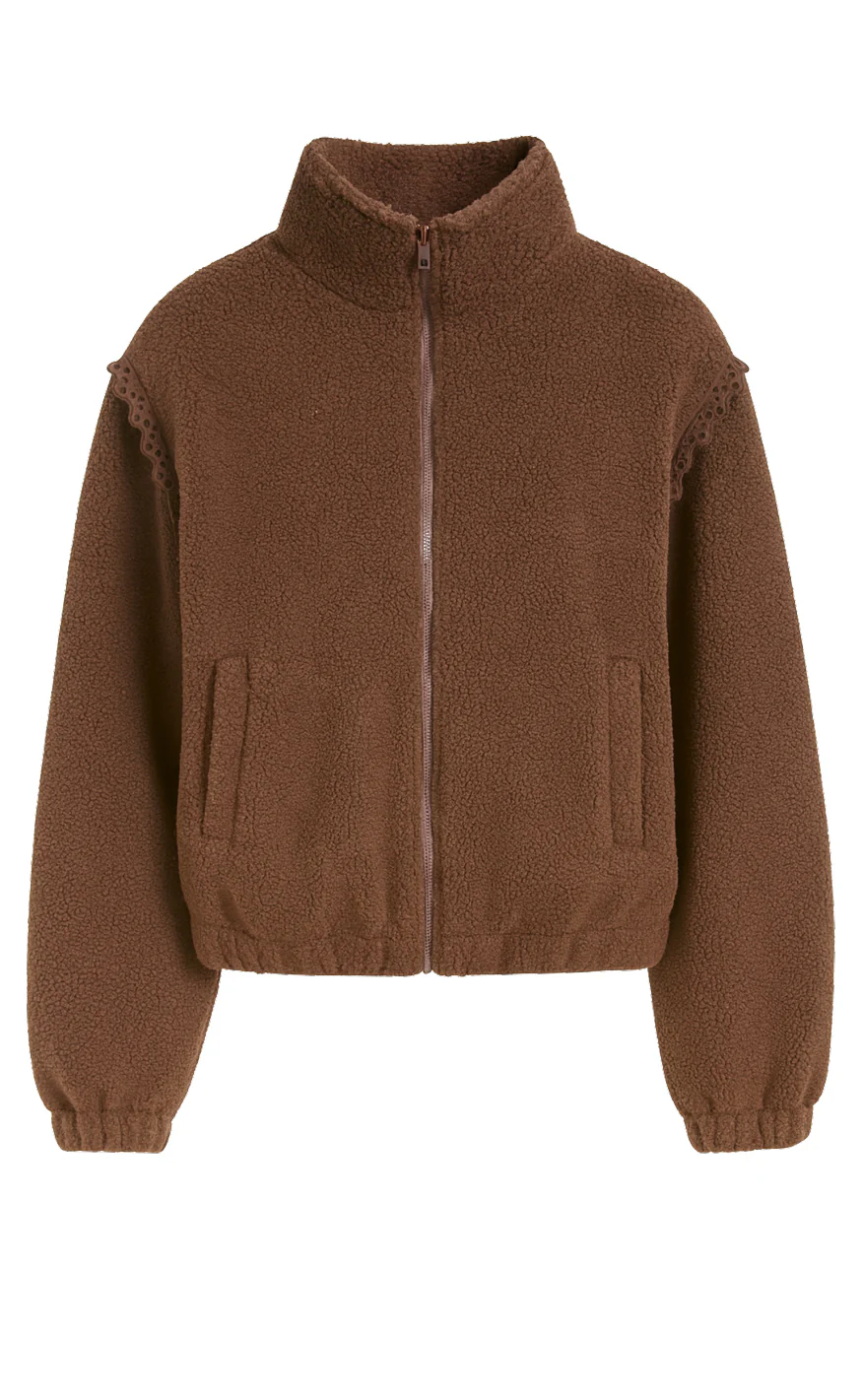 Say INA Copenhagen Fleece Jakke - Fia - Brown - Image 12
