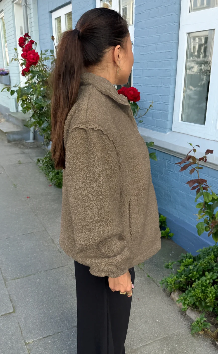 Say INA Copenhagen Fleece Jakke - Fia - Taupe - Image 2