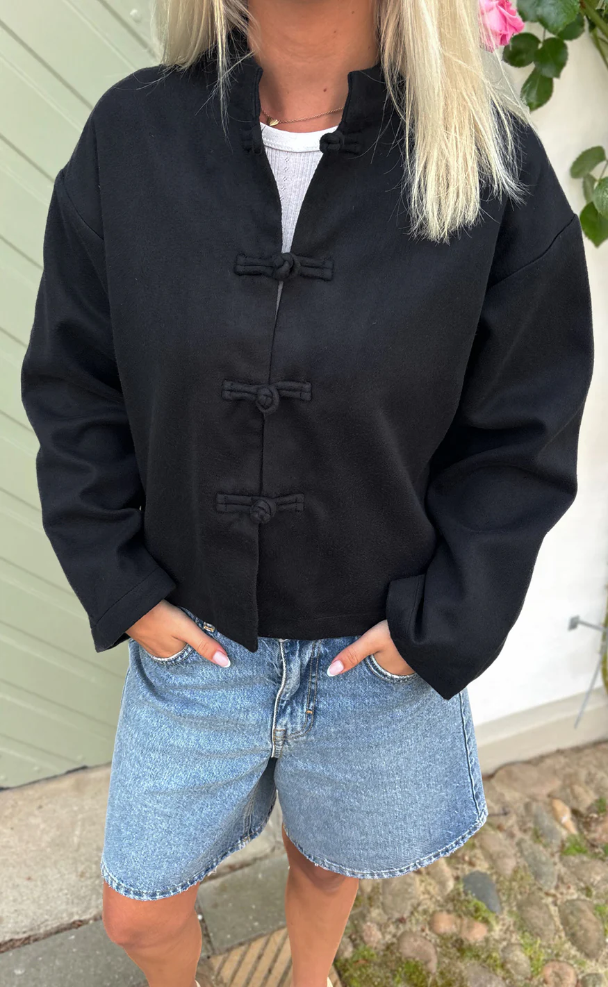 Say INA Copenhagen Jakke - Amie - Black - Image 6