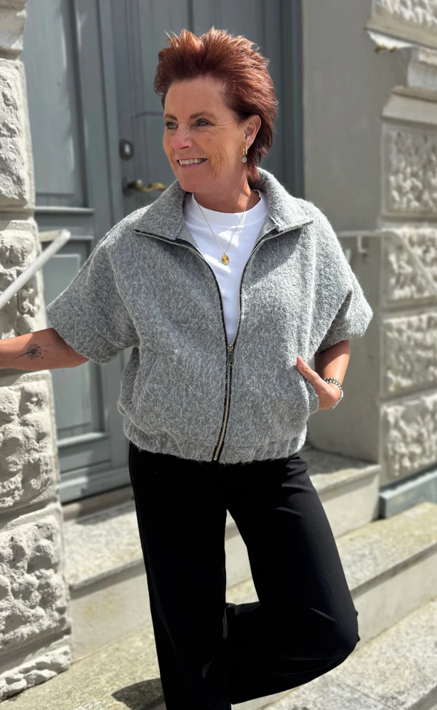 Say INA Copenhagen Jakke - California - Grey - Image 2