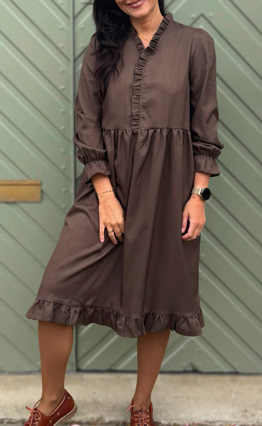 Say INA Copenhagen Kjole - Catja - Dark Brown - Image 2