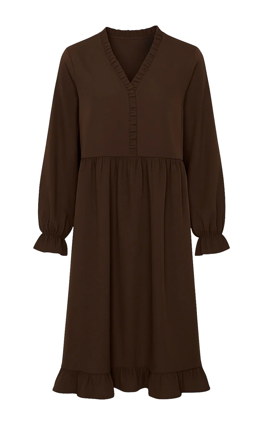 Say INA Copenhagen Kjole - Catja - Dark Brown - Image 5