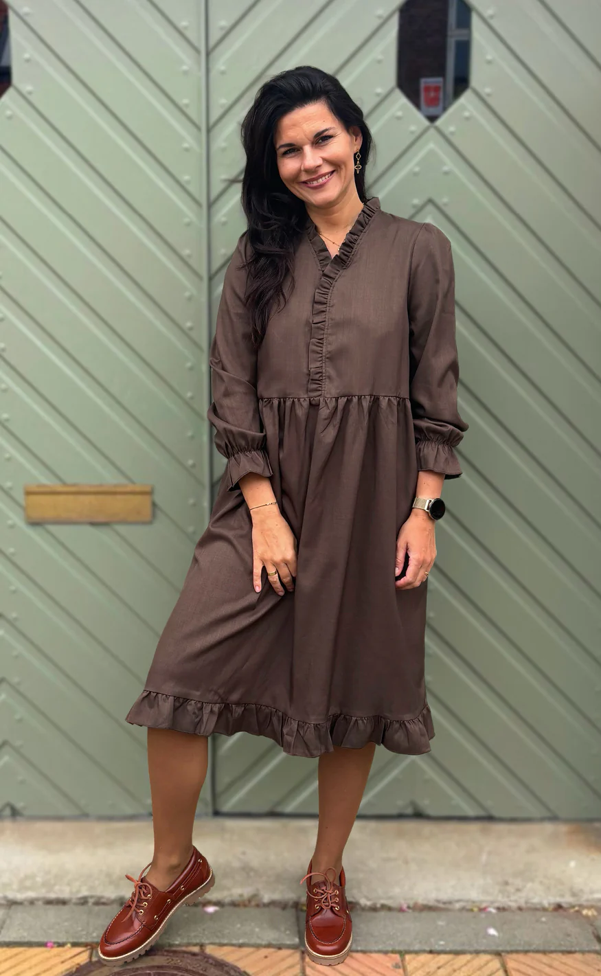 Say INA Copenhagen Kjole - Catja - Dark Brown - Image 7