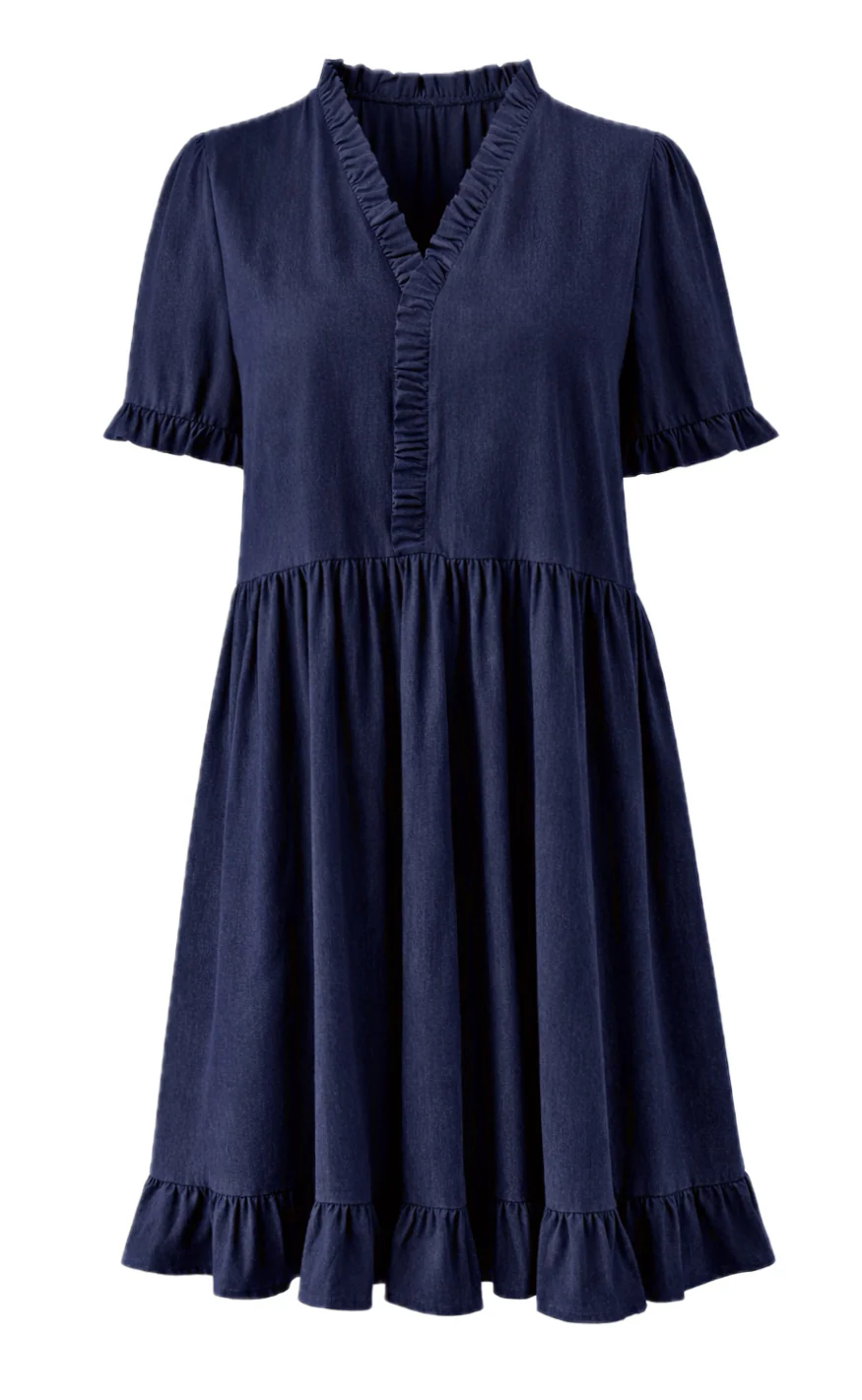 Say INA Copenhagen Kjole - Catja Summer - Blue Denim - Image 3