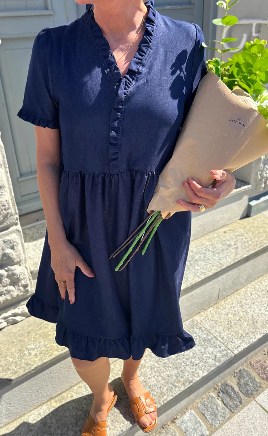 Say INA Copenhagen Kjole - Catja Summer - Blue Denim - Image 4