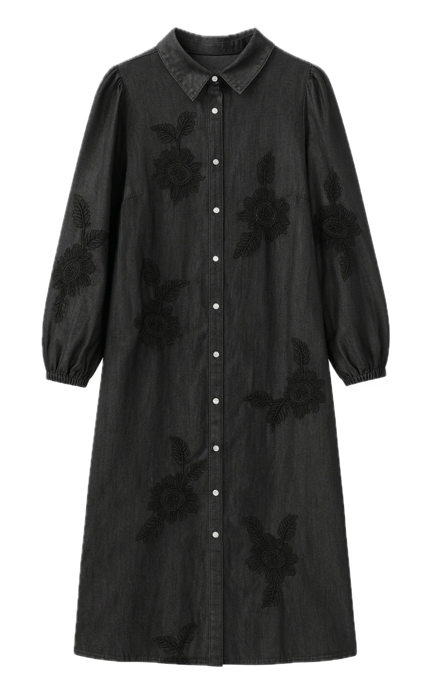 Say INA Copenhagen Kjole - Jessi - Black Denim - Image 4
