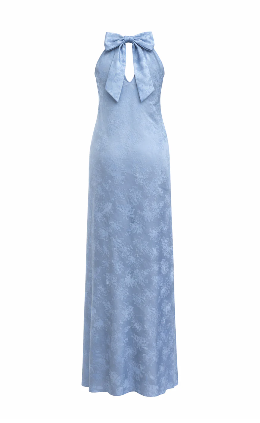 Say INA Copenhagen Kjole - Malina - Blue Flower - Image 5