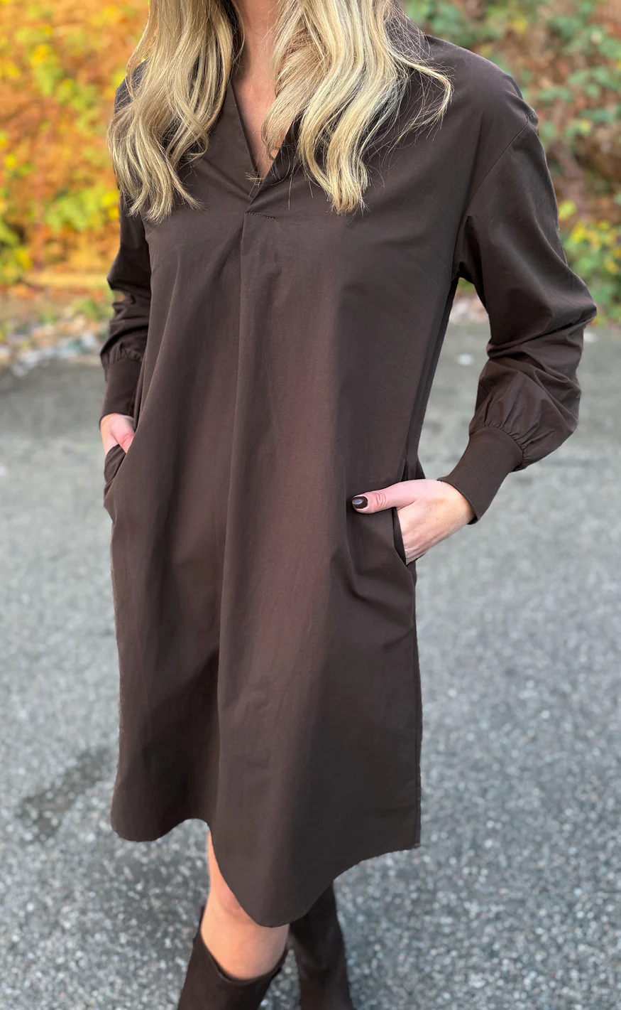 Say INA Copenhagen Kjole - Mari - Dark Brown - Image 2