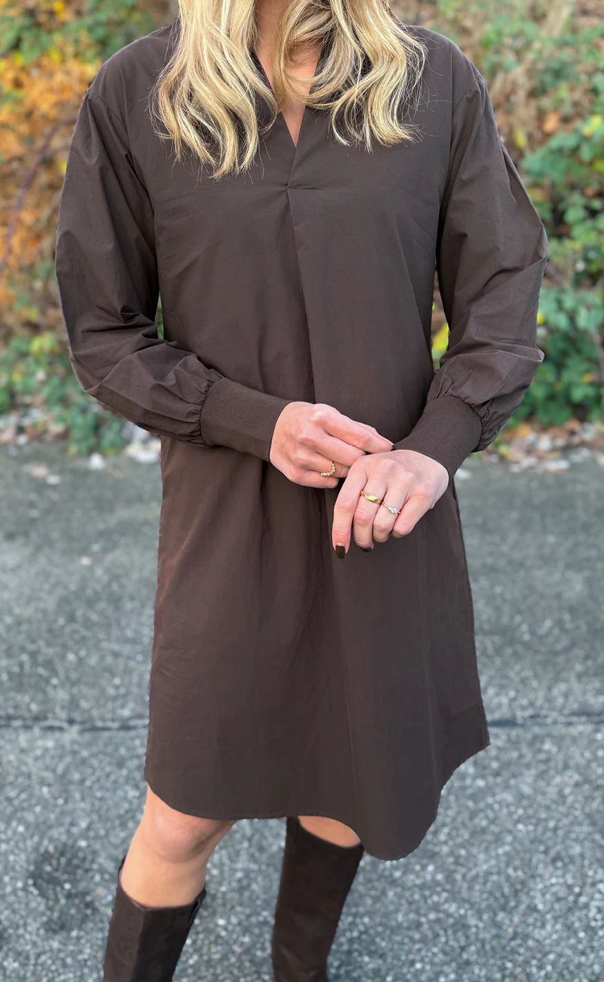 Say INA Copenhagen Kjole - Mari - Dark Brown - Image 4
