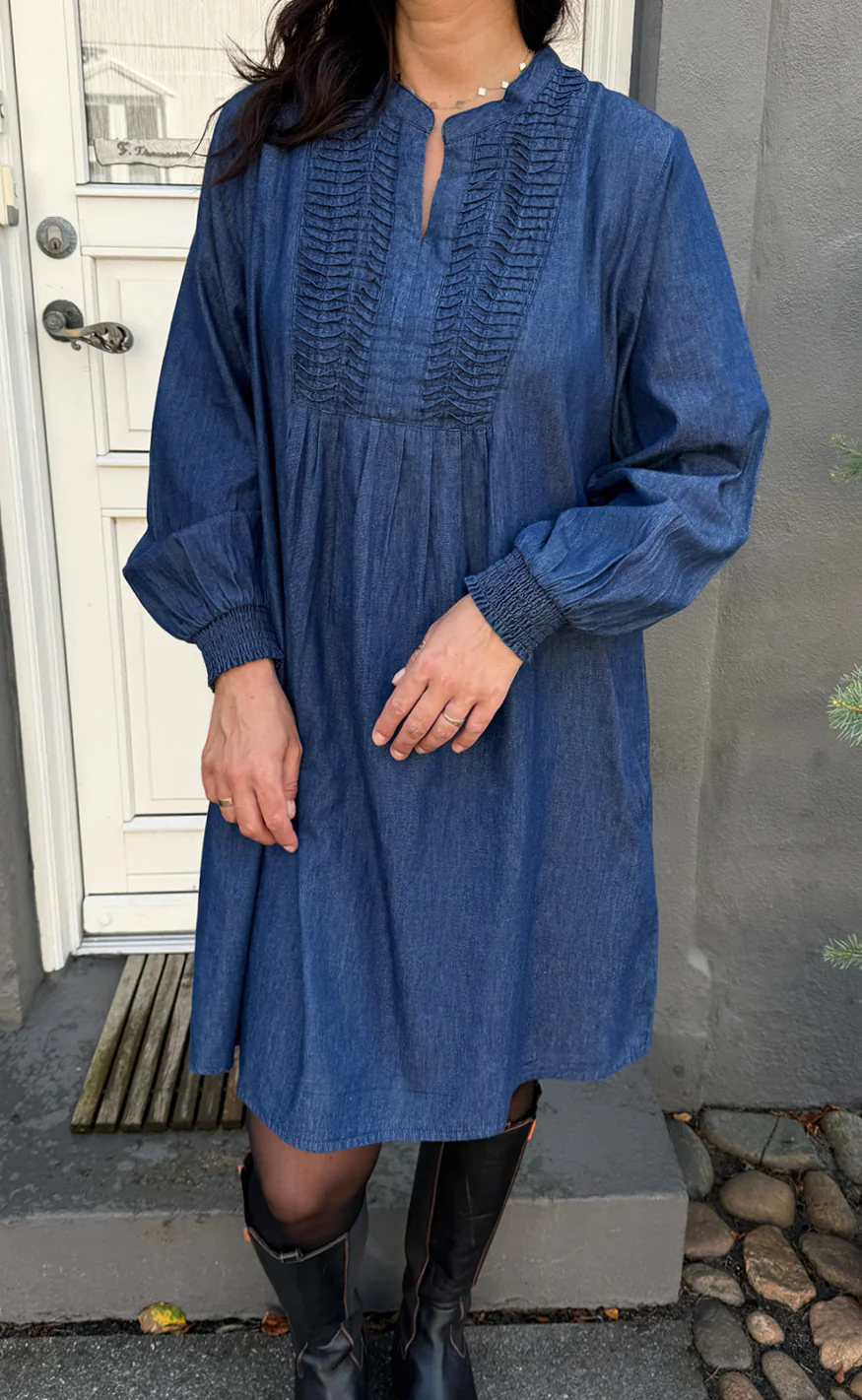 Say INA Copenhagen Kjole - Mona Denim - Denim Blue - Image 3