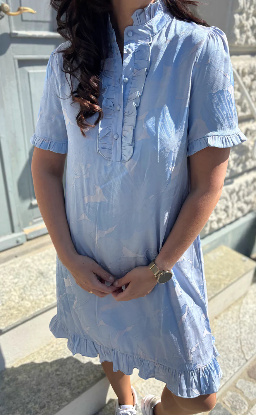 Say INA Copenhagen Kjole - Philina - Blue Flowers - Image 8