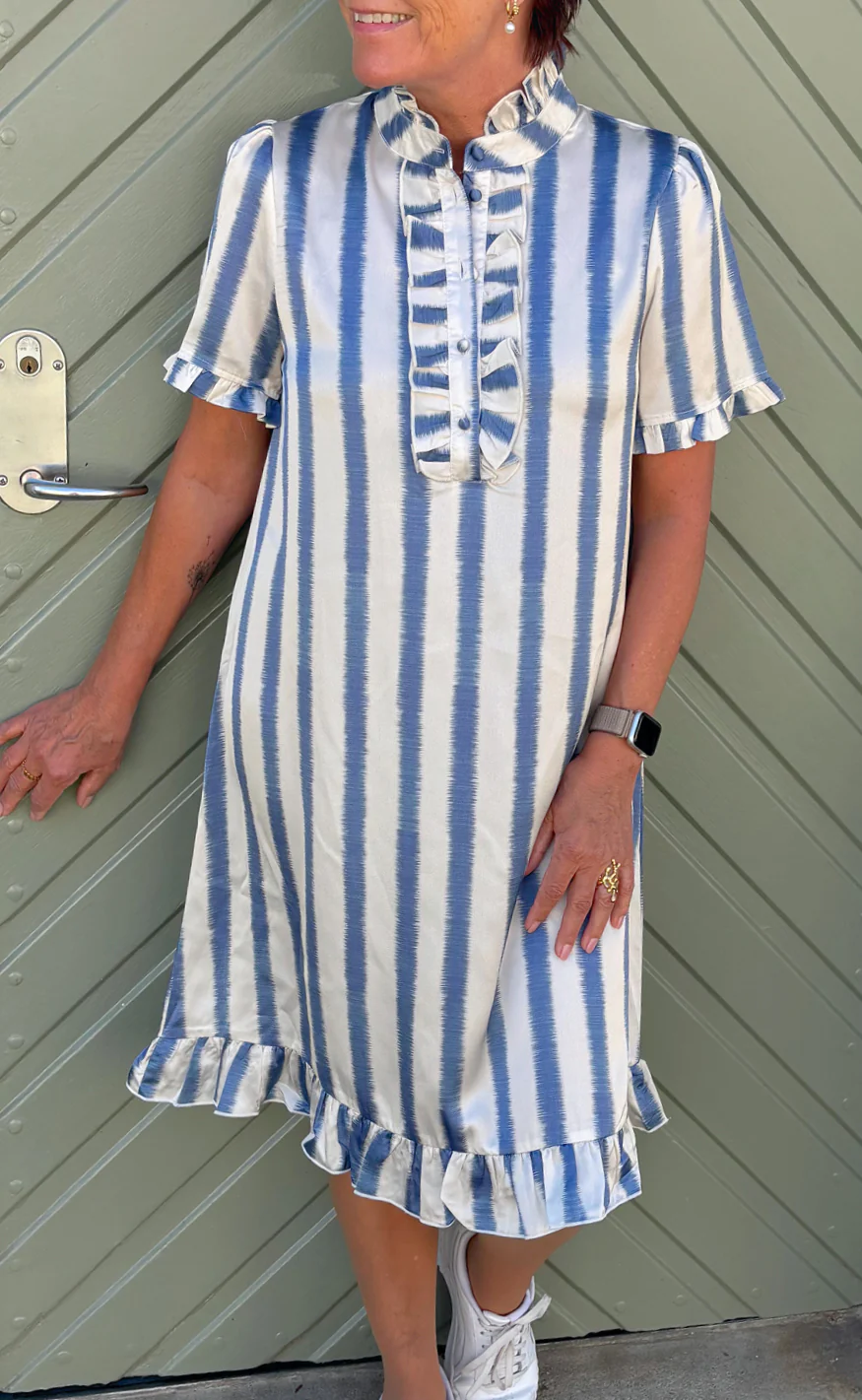 Say INA Copenhagen Kjole - Philina - Blue Striped