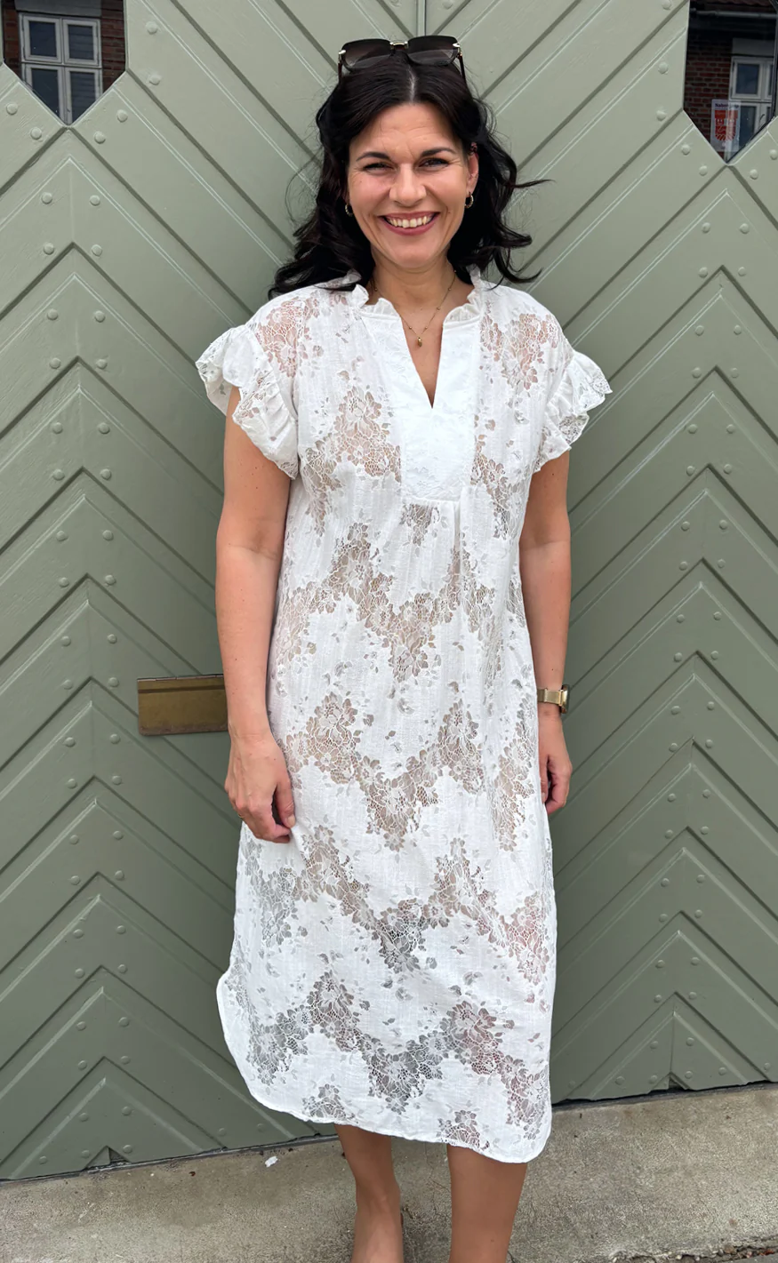 Say INA Copenhagen Kjole - Winnie - White Lace - Image 3