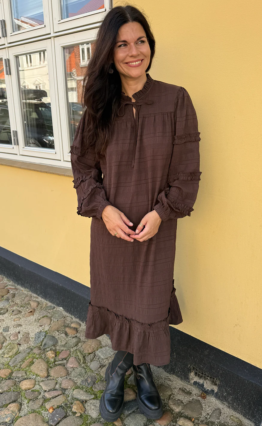 Say INA Copenhagen Kjole - Zally - Dark Brown - Image 2