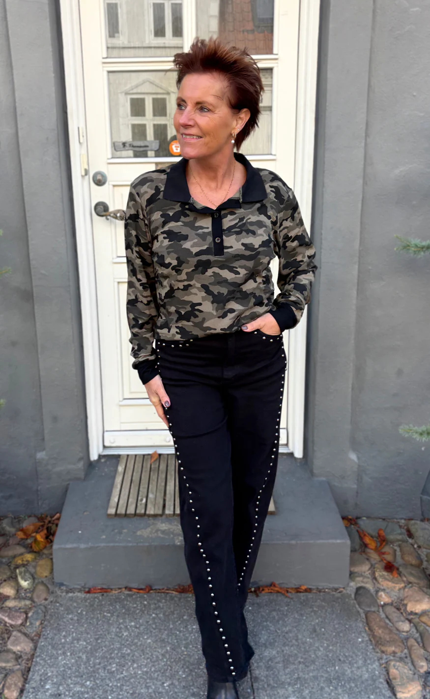Say INA Copenhagen Polo / Bluse - Pamela - Camouflage - Image 2