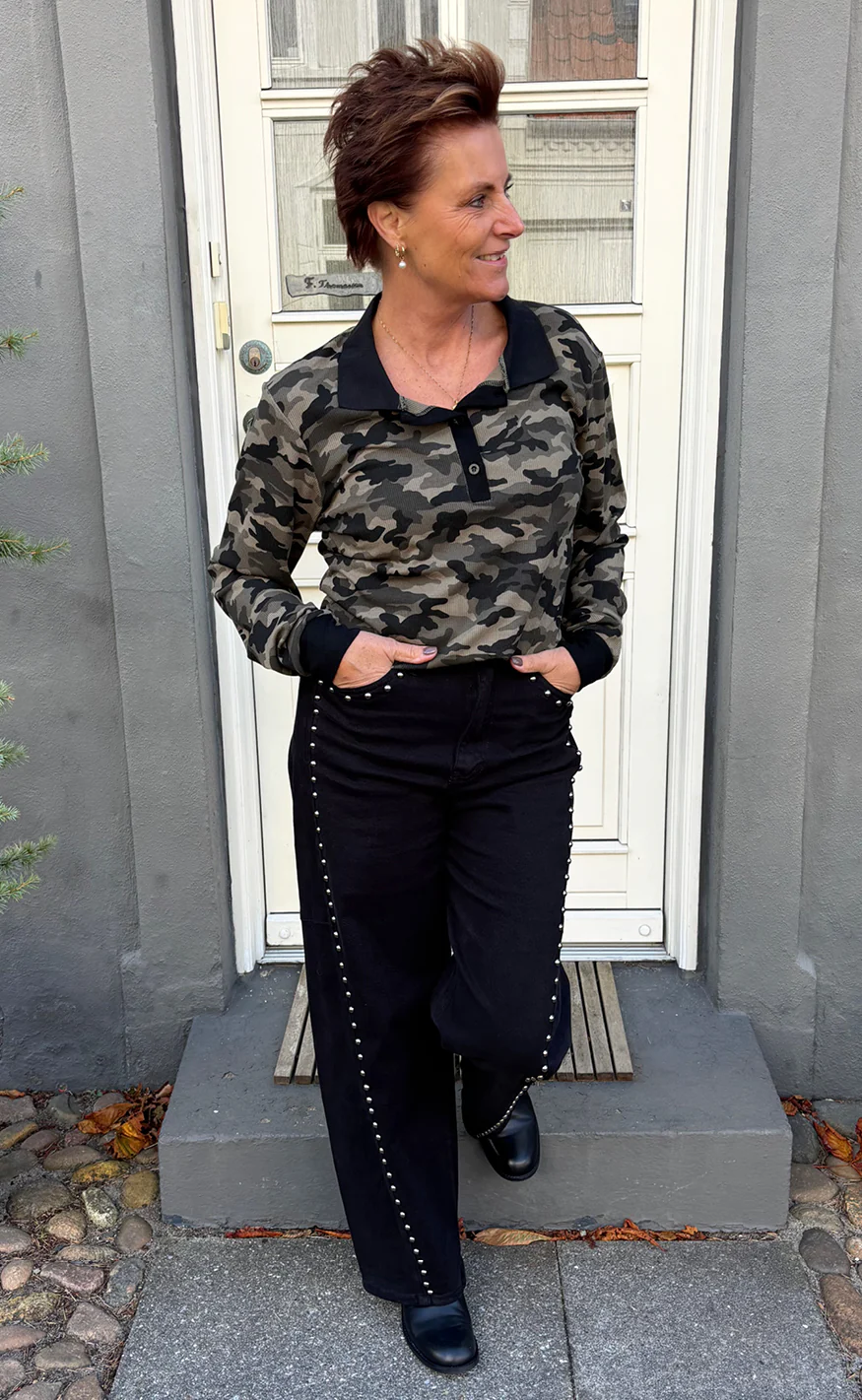 Say INA Copenhagen Polo / Bluse - Pamela - Camouflage - Image 3
