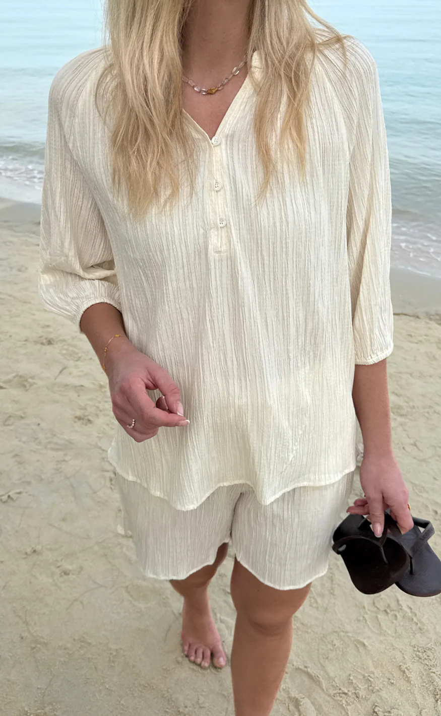 Say INA Copenhagen Shorts - Ida - Off White - Image 3