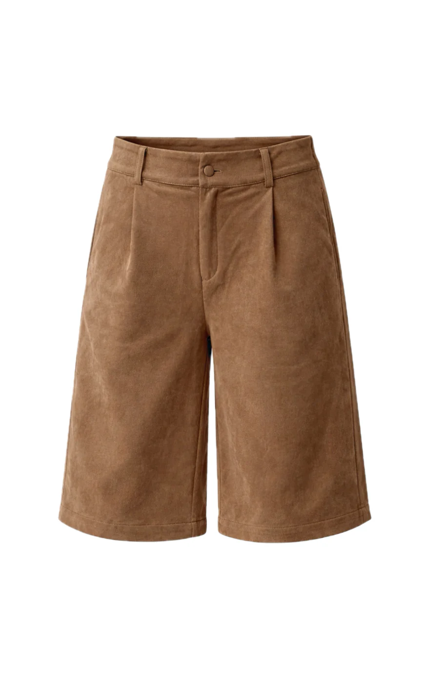 Say INA Copenhagen Shorts - Kathi Suede - Camel - Image 4