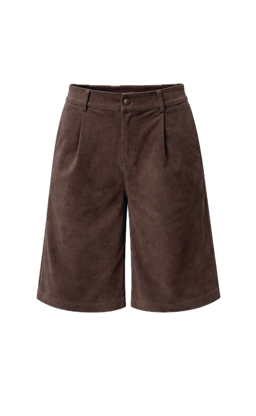 Say INA Copenhagen Shorts - Kathi Suede - Dark Brown - Image 6