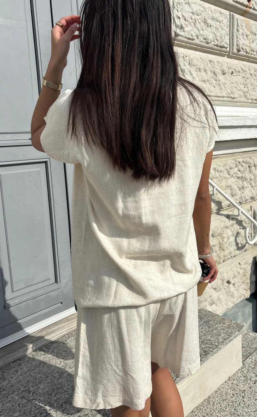 Say INA Copenhagen Shorts - Laura Linen - Sand - Image 8