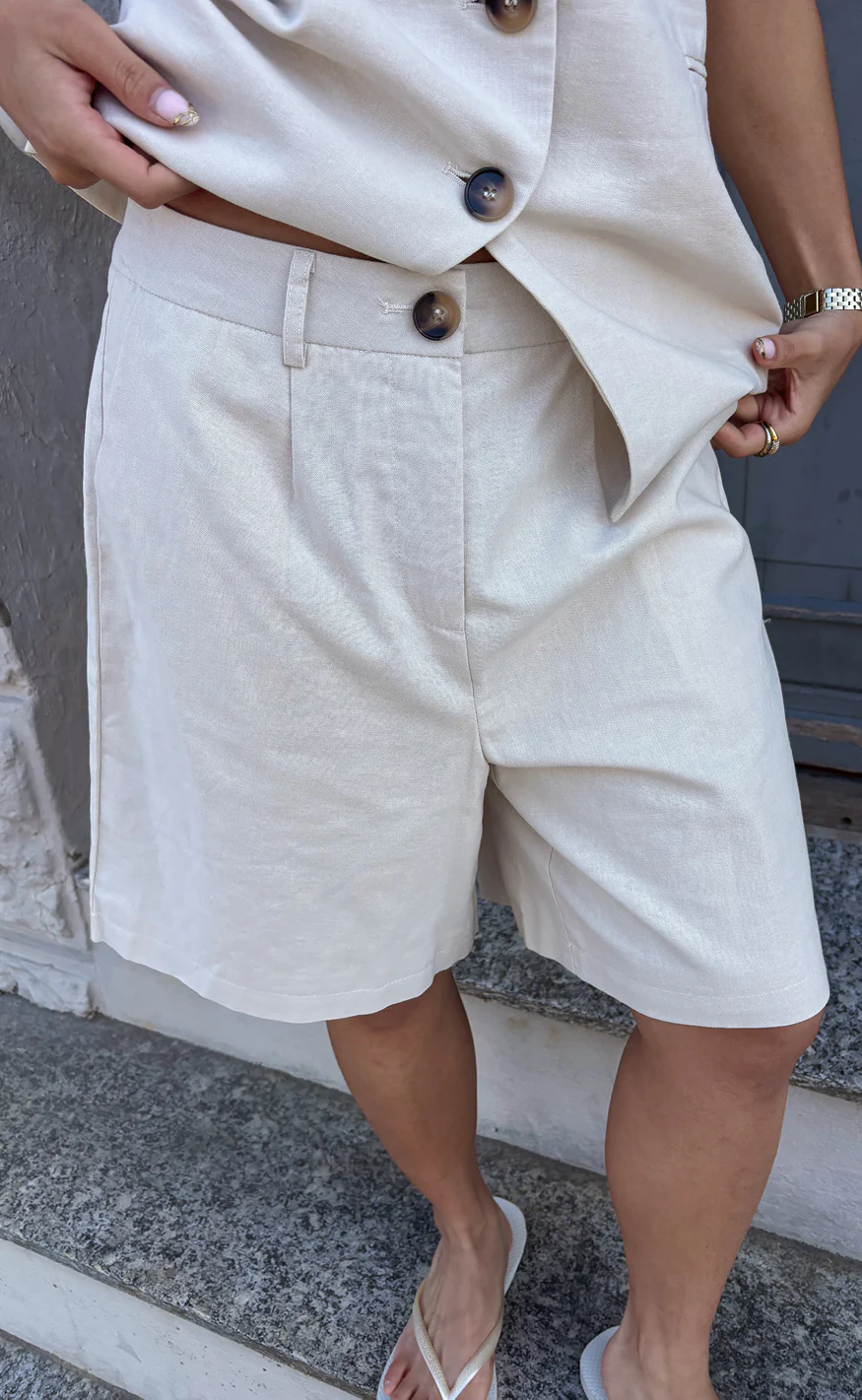 Say INA Copenhagen Shorts - Nivi - Sand - Image 10