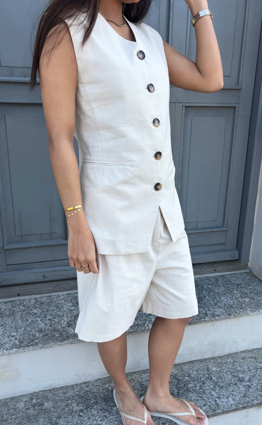 Say INA Copenhagen Shorts - Nivi - Sand - Image 4