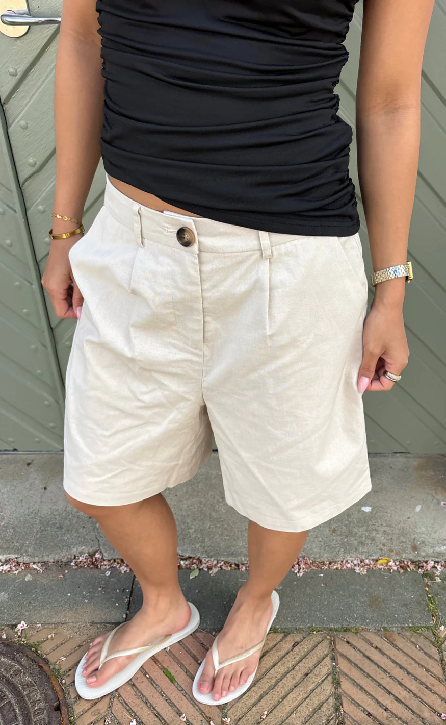 Say INA Copenhagen Shorts - Nivi - Sand - Image 5