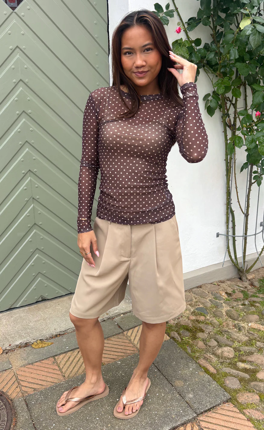 Say INA Copenhagen Shorts - Sanna - Latte - Image 4