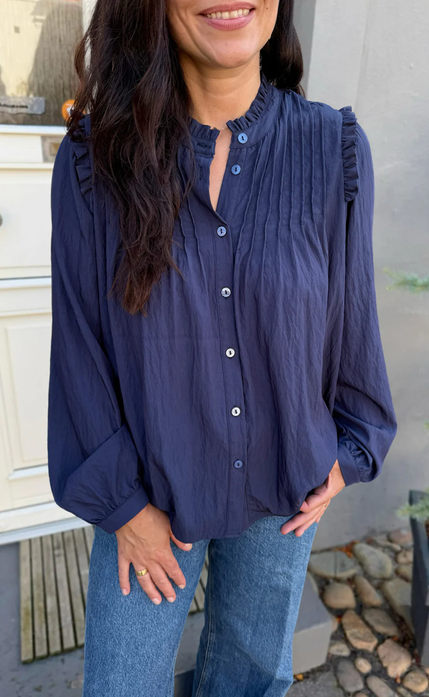 Say INA Copenhagen Skjorte - Loui - Navy Blue - Image 2