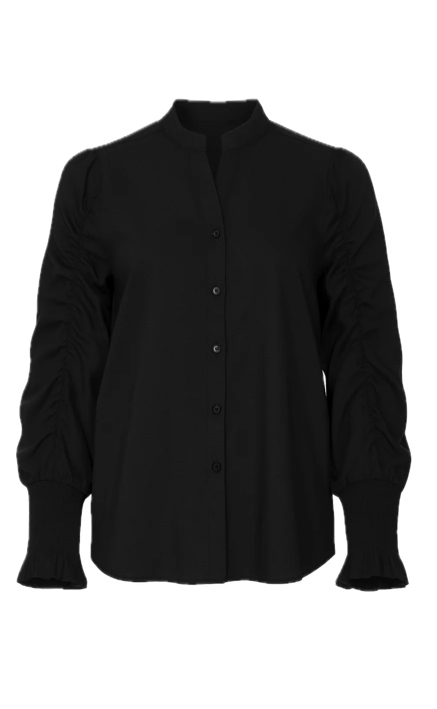 Say INA Copenhagen Skjorte - Rina Ruffle - Black - Image 3