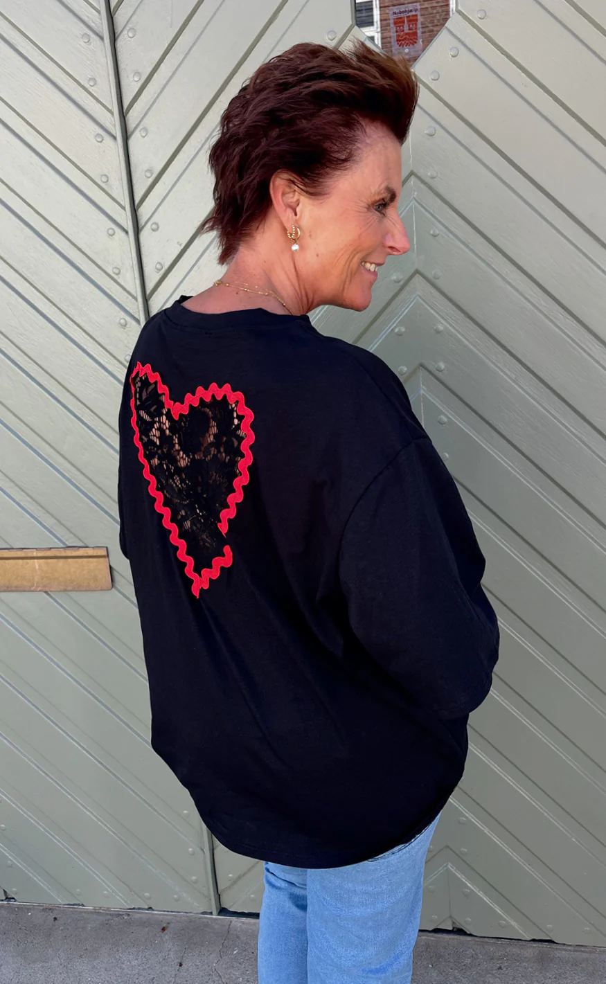 Say INA Copenhagen T-shirt - Heart - Black