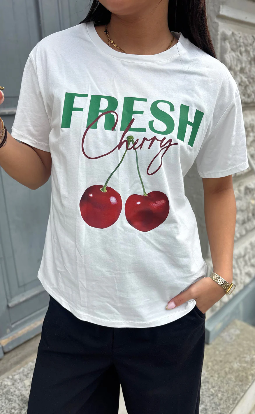 Say INA Copenhagen T-Shirt - Sofia - Fresh Cherry - Image 2