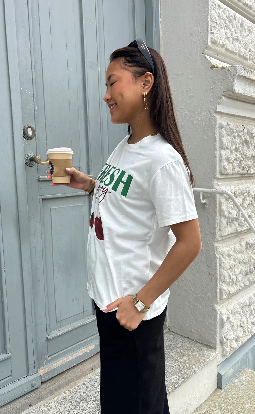 Say INA Copenhagen T-Shirt - Sofia - Fresh Cherry - Image 4