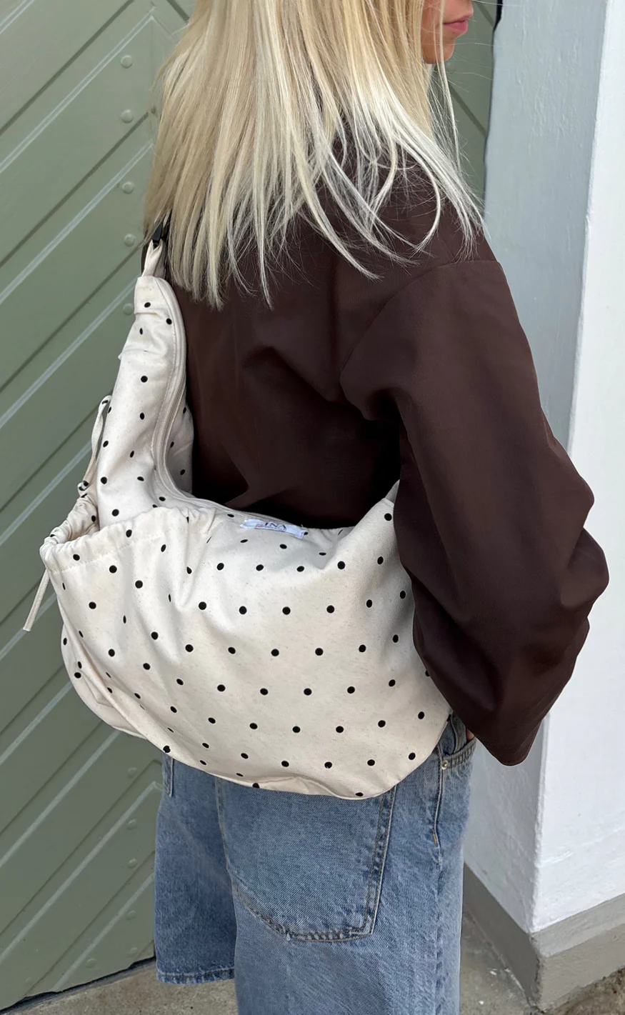 Say INA Copenhagen Taske - Dalia Dotted - Off White W. Dots - Image 4