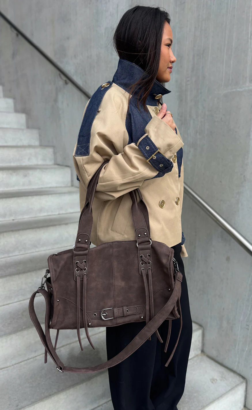 Say INA Copenhagen Taske - Mary City - Brown PU Leather - Image 2