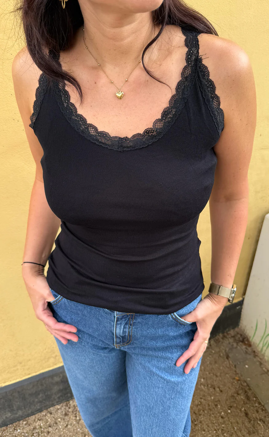 Say INA Copenhagen Top - Benita - Black - Image 5