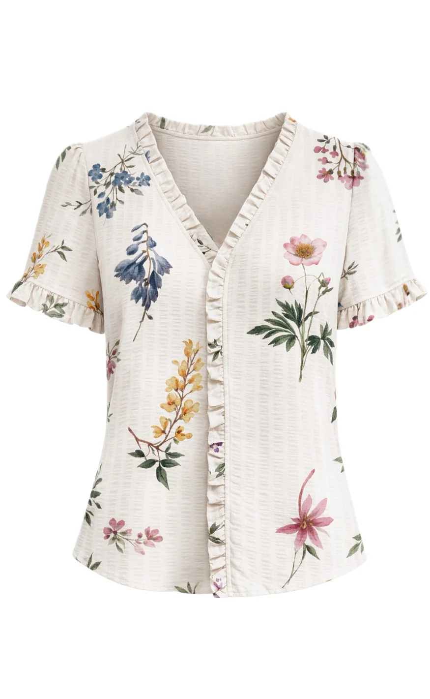 Say INA Copenhagen Top - Catja - Romantic Flowers - Image 2