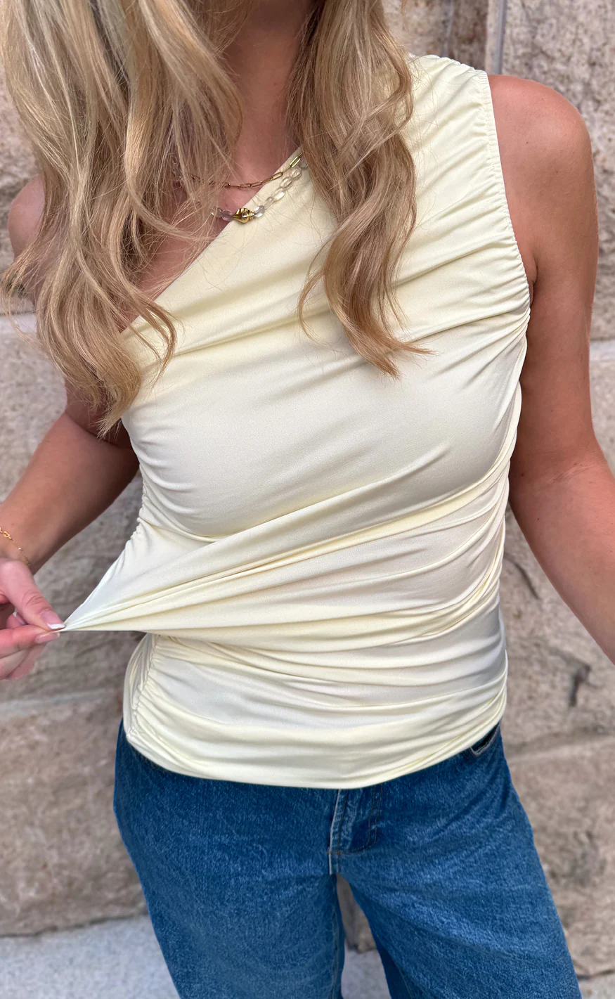 Say INA Copenhagen Top - Christina - Butter Yellow - Image 5