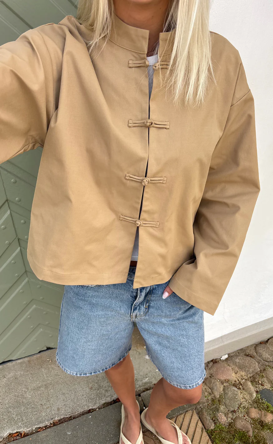 Say INA Copenhagen Trenchcoat - Amie - Camel - Image 5