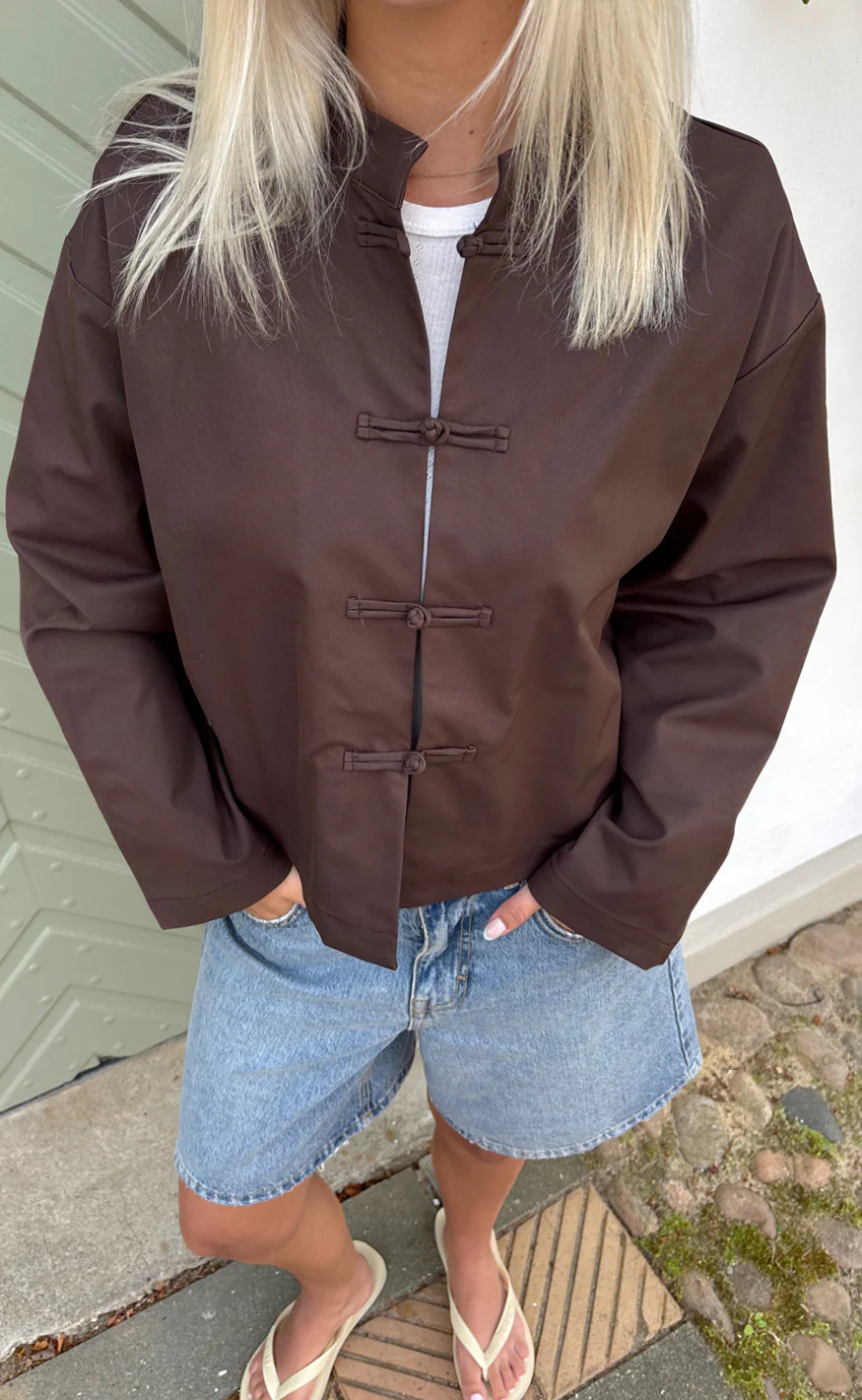 Say INA Copenhagen Trenchcoat - Amie - Chocolate Brown - Image 2