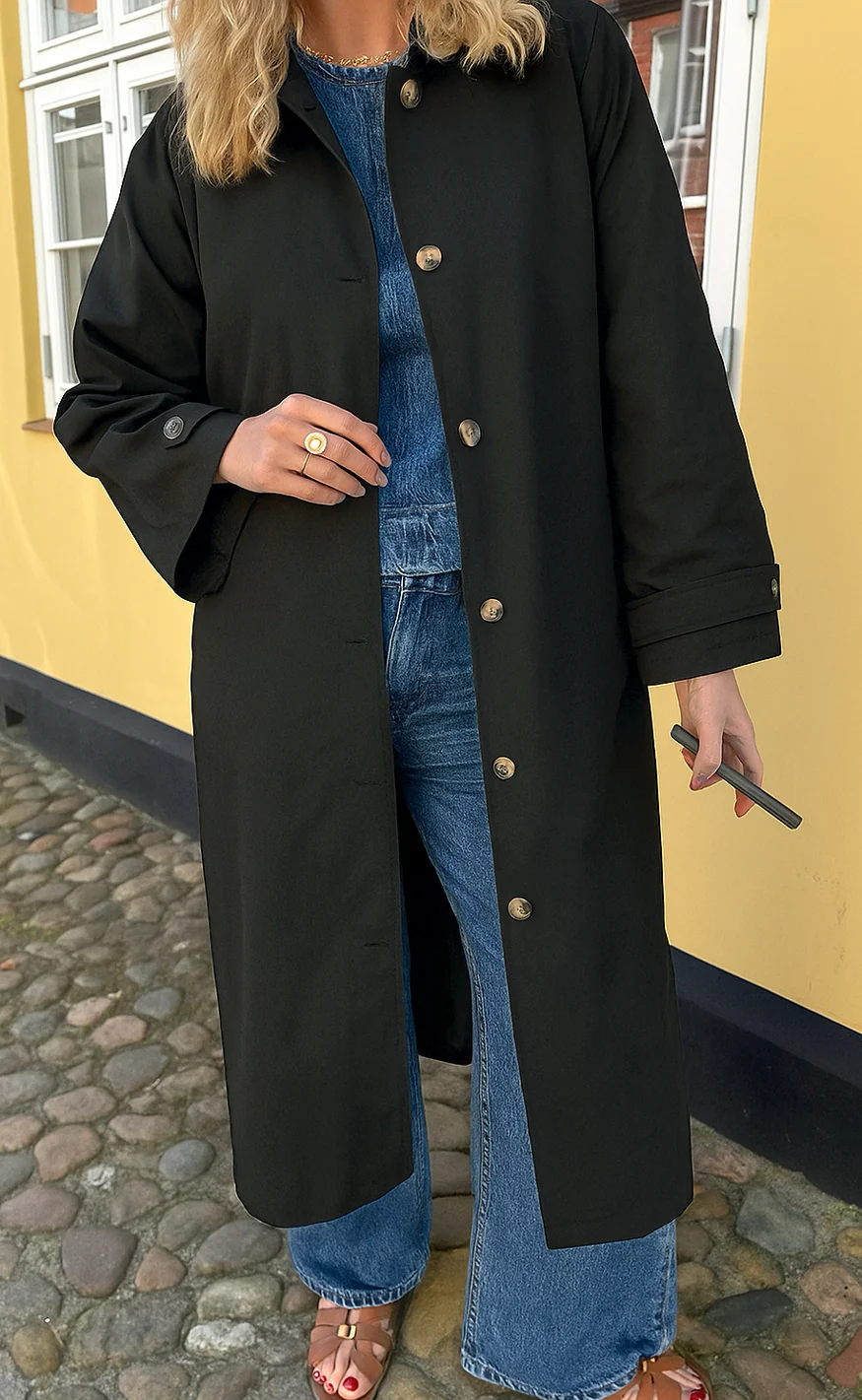 Say INA Copenhagen Trenchcoat - Louisa Long - Black