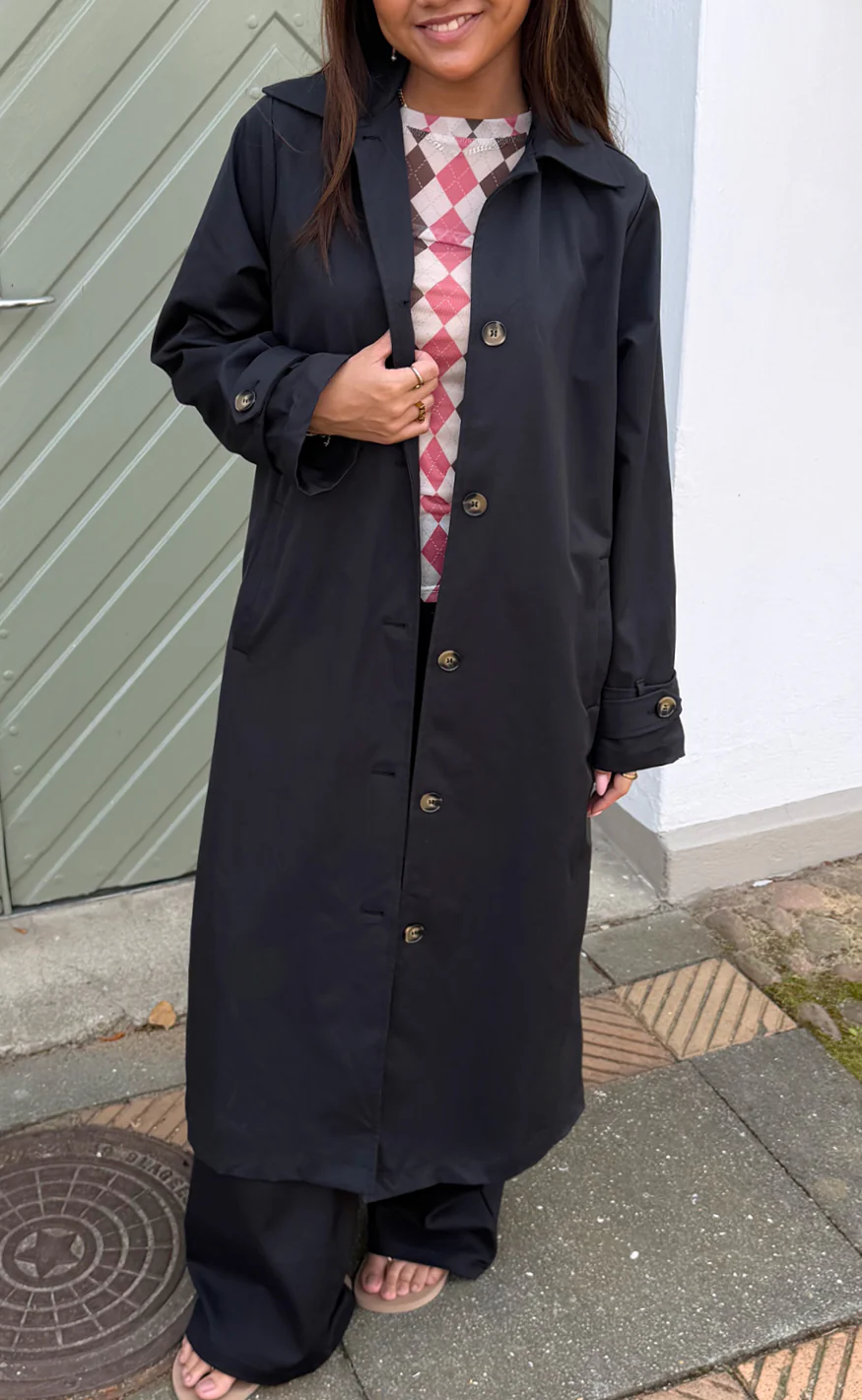 Say INA Copenhagen Trenchcoat - Louisa Long - Black - Image 7