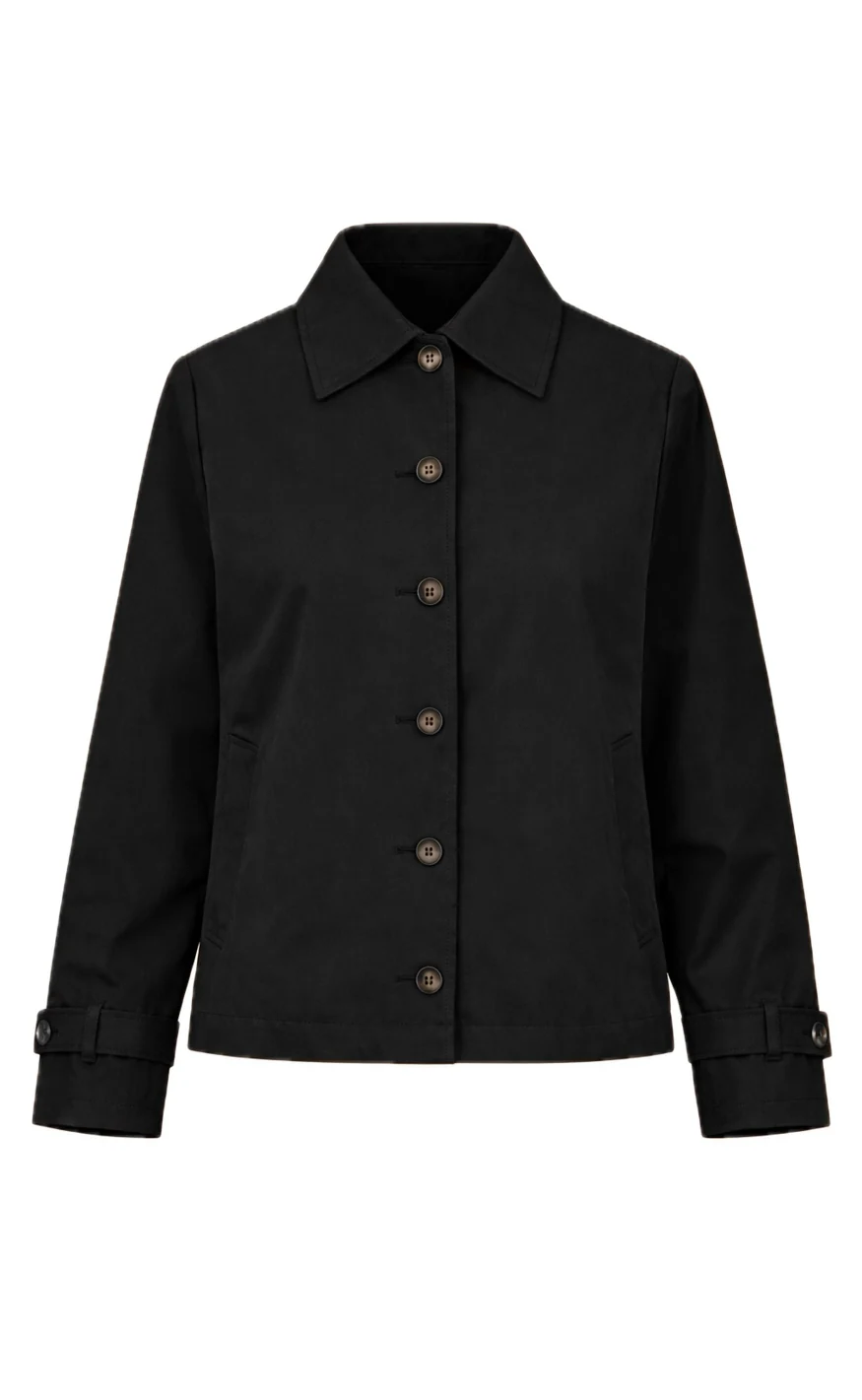 Say INA Copenhagen Trenchcoat - Louisa Short - Black - Image 5