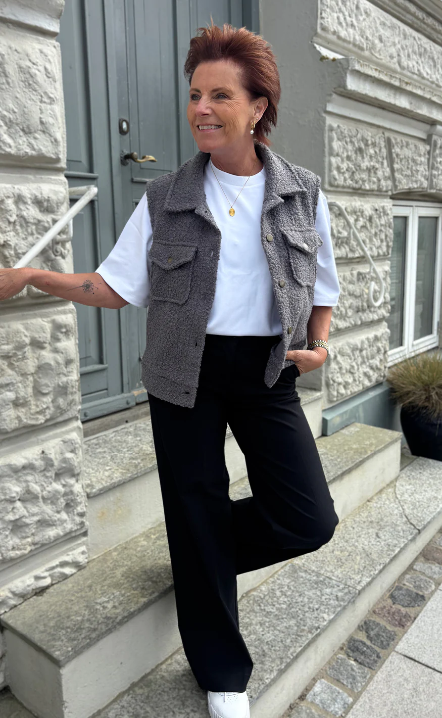 Say INA Copenhagen Vest - Fie - Grey - Image 3