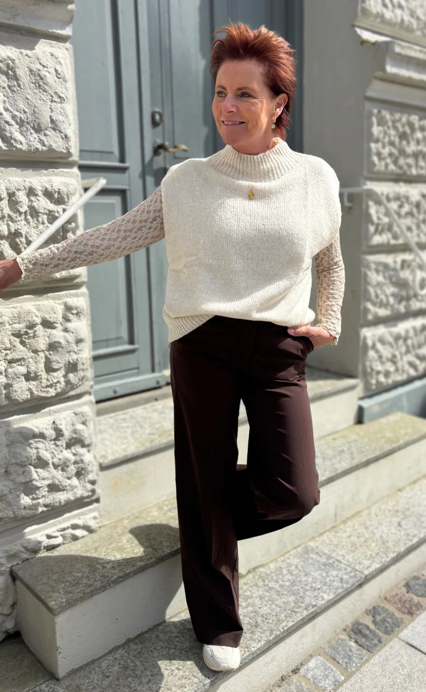 Say INA Copenhagen Vest / Bluse - Marika - Beige - Image 2