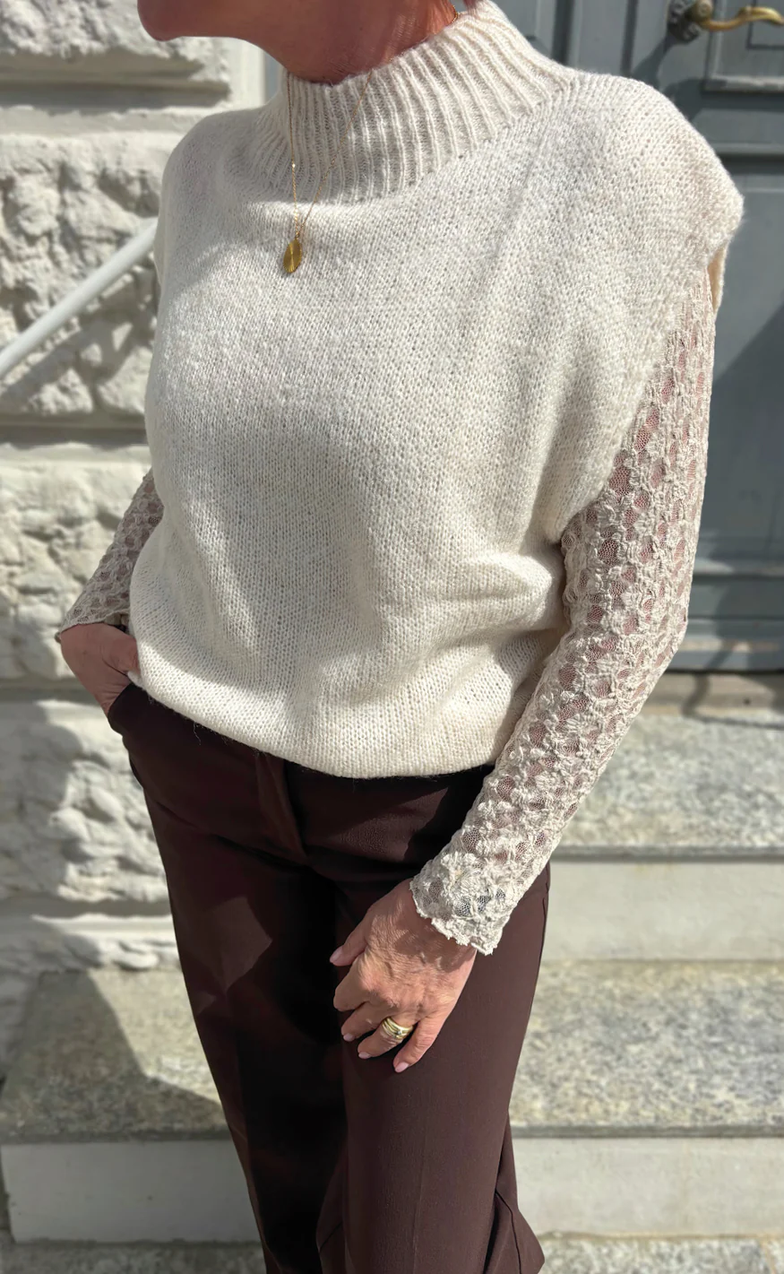 Say INA Copenhagen Vest / Bluse - Marika - Beige - Image 3