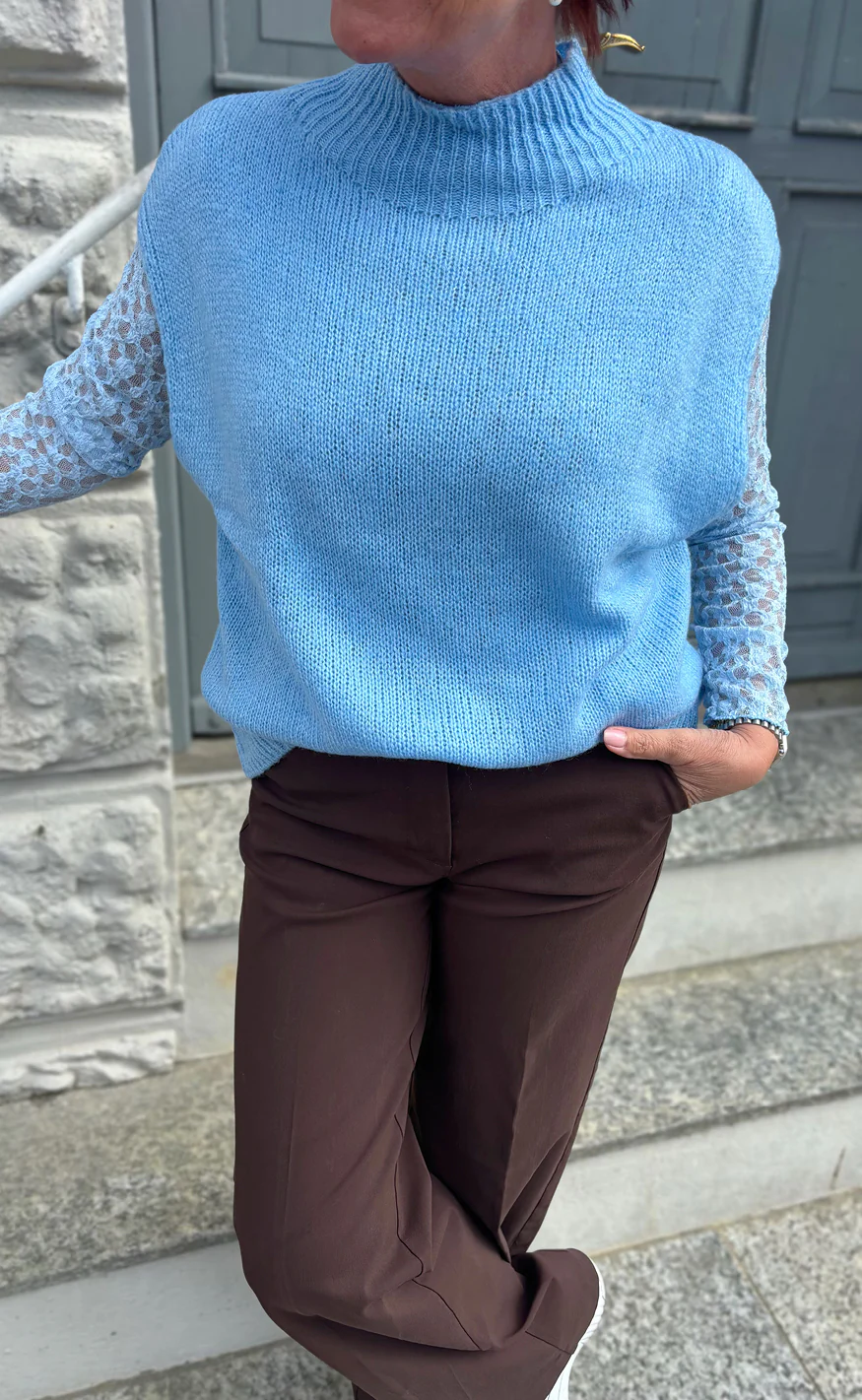 Say INA Copenhagen Vest / Bluse - Marika - Blue - Image 2