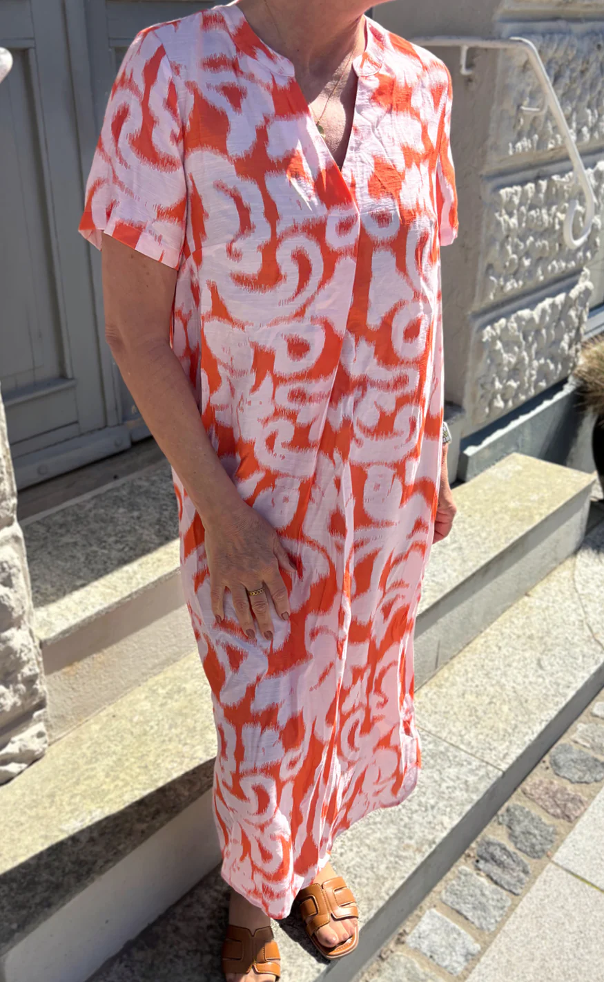 Say INA Copenhagen Kjole - Hella - Orange Flame - Image 10